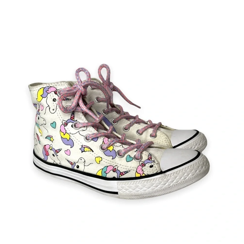 Converse‎ Unicorn Sneaker All High Top Chuck Taylor Rainbow Girls Size 3